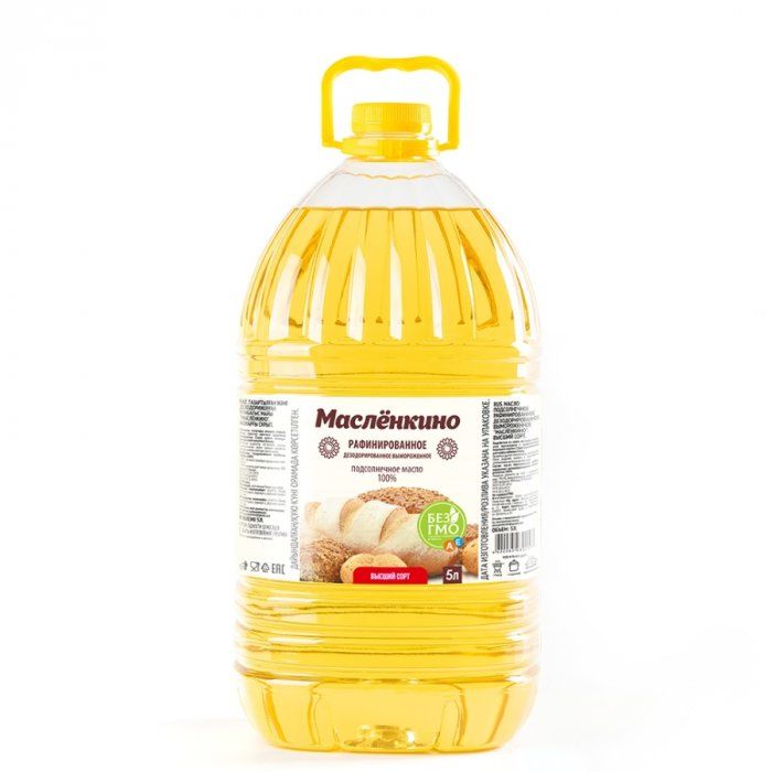 Sunflower oil "Maslenkino", 5 l