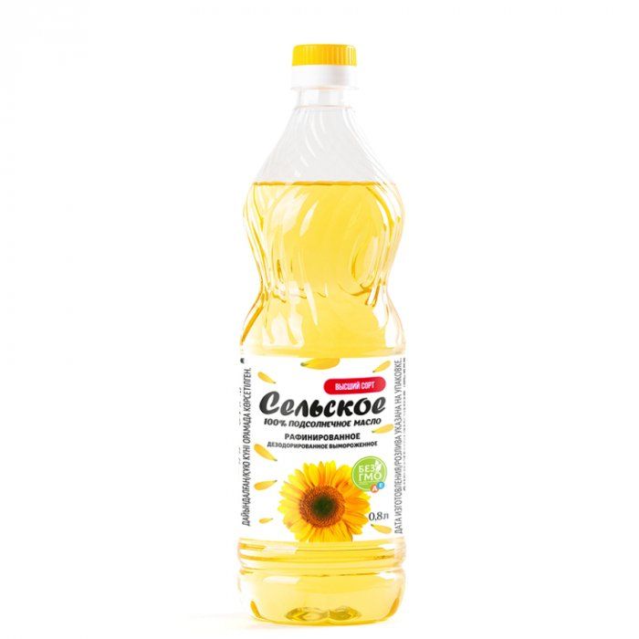 Sunflower oil "Selskoe", 0.8 l